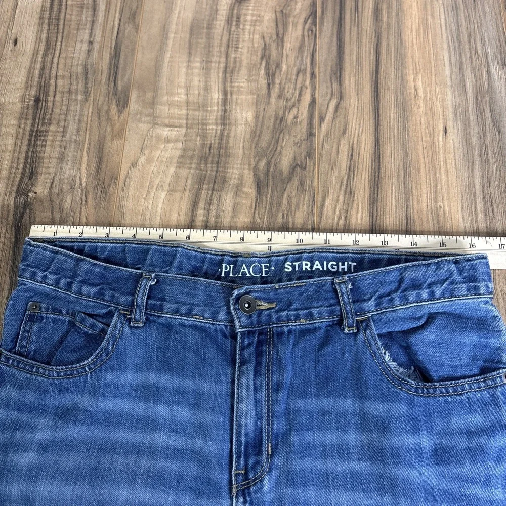 Children's‎ Place Straight Fit  Boys Jeans Size 16 Light Wash Blue